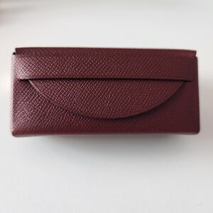 GIFTABLE NIB Hermès Lipstick Case with Mirror Rouge H Madame Calfskin
